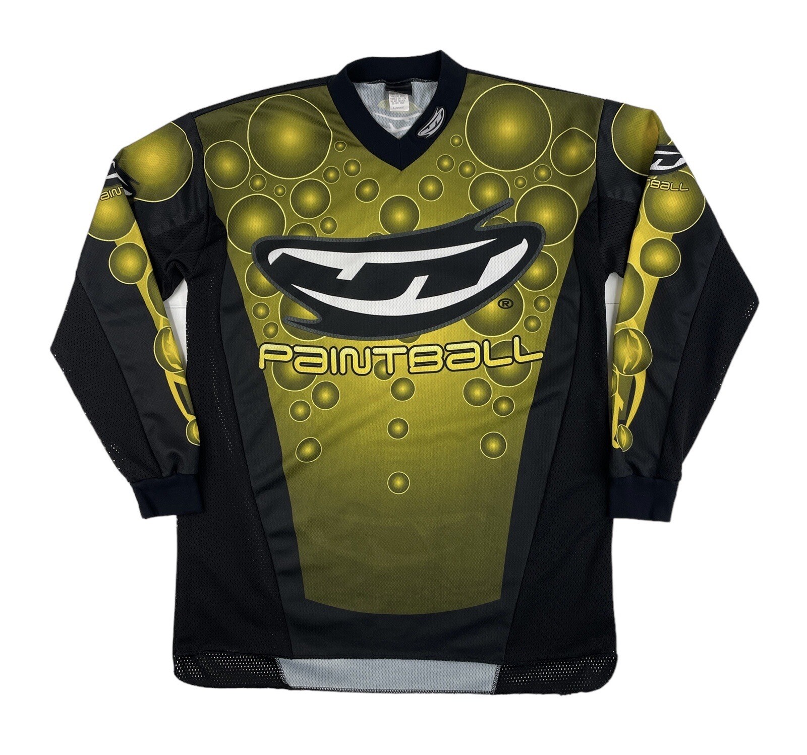 JT Racing Vintage Paintball Jersey Brittbrat #1 Black Gold Men's Size Large READ