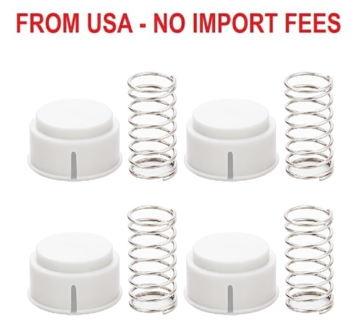 Cooler Replacement Button and Spring Compatible with Igloo Playmate Coolers, 4 P