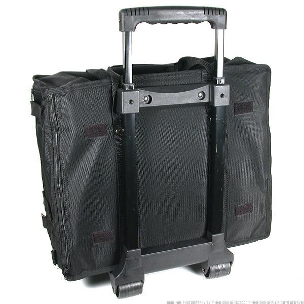 Jewelry Display Black Carrying Case w/ Wheels & Handle