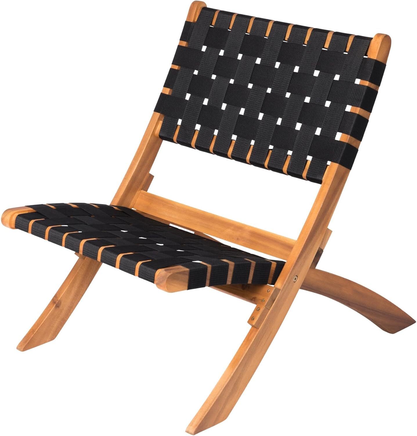 Patio Sense 62774 Sava Indoor Outdoor Folding Chair All Weather Natural