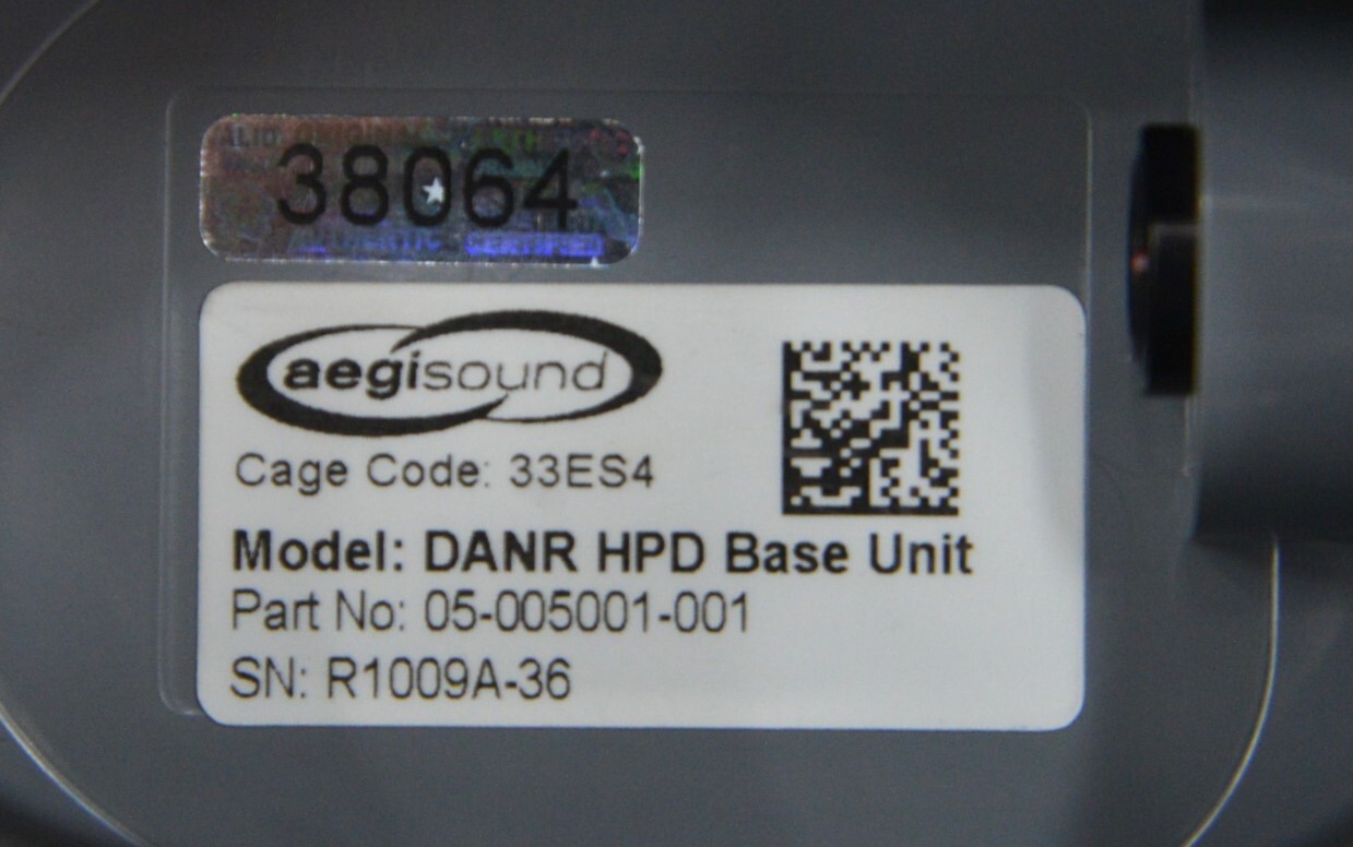 Aegisound DANR HPD Headset Assembly Hearing Protection Kit