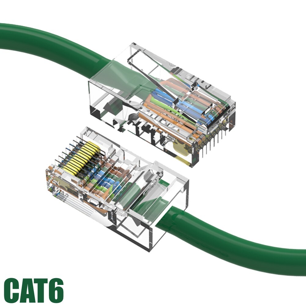 0.5FT Cat6 RJ45 Ethernet LAN Network UTP Non-Boot Patch Cable Copper 24AWG Green