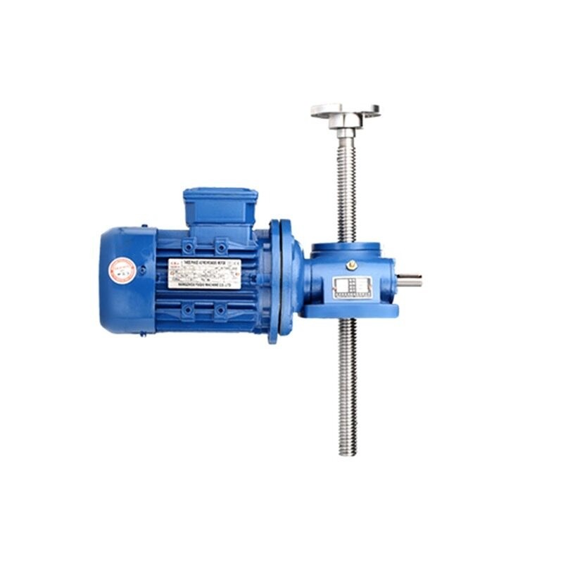 Worm Gear Screw Jack Compact Lifting Platform Adjustable Screw Electric Hoist