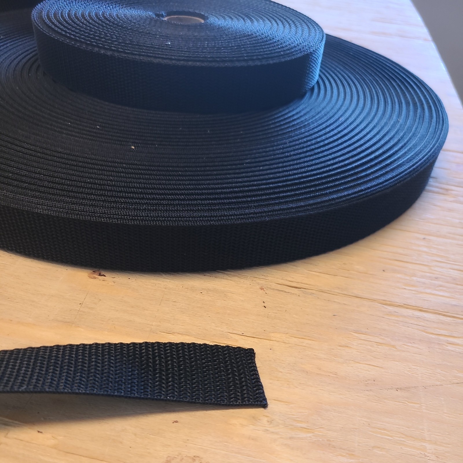 Premium Lightweight polypropylene webbing 1" Inch Poly Strapping SOLD PER YARD.