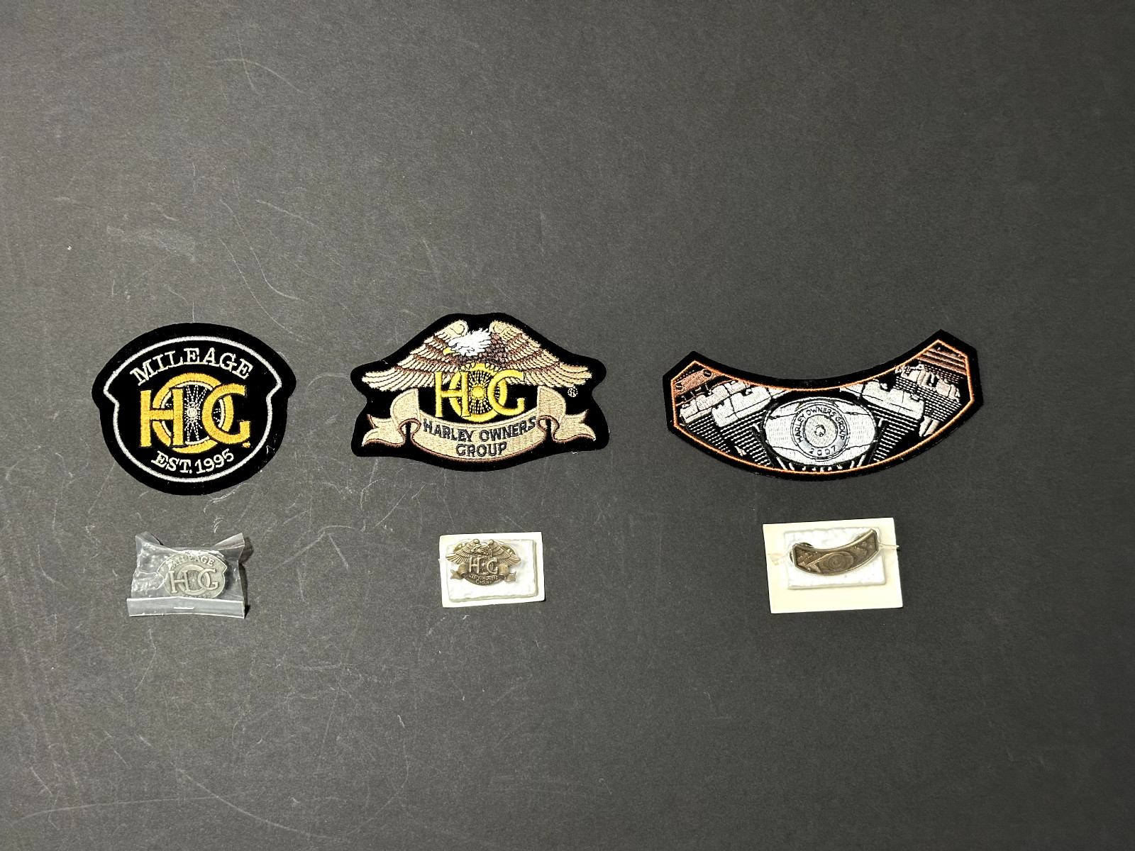 Harley Davidson Harley Owners Group HOG Rocker Patches and Pins