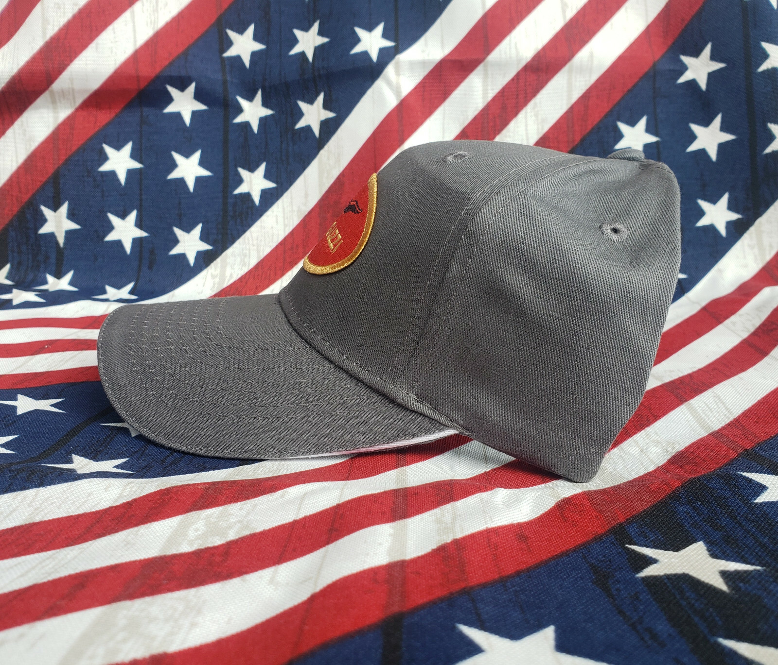 Moto Guzzi "Patch" Cap/Hat... Charcoal/White CP85