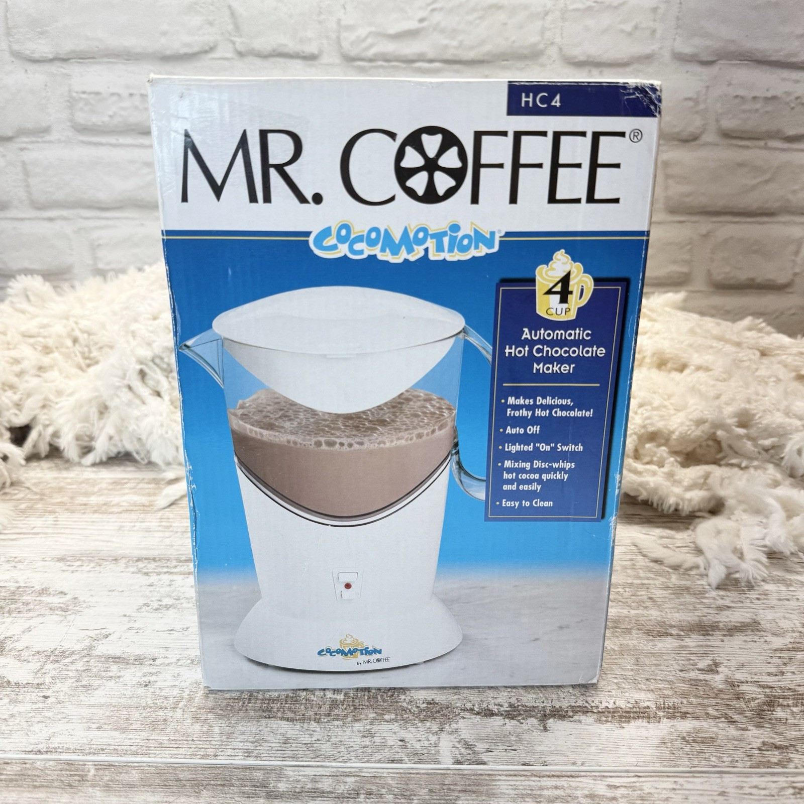 Mr. Coffee Coco Motion Automatic Hot Chocolate Maker 4 Cup HC4 NEW
