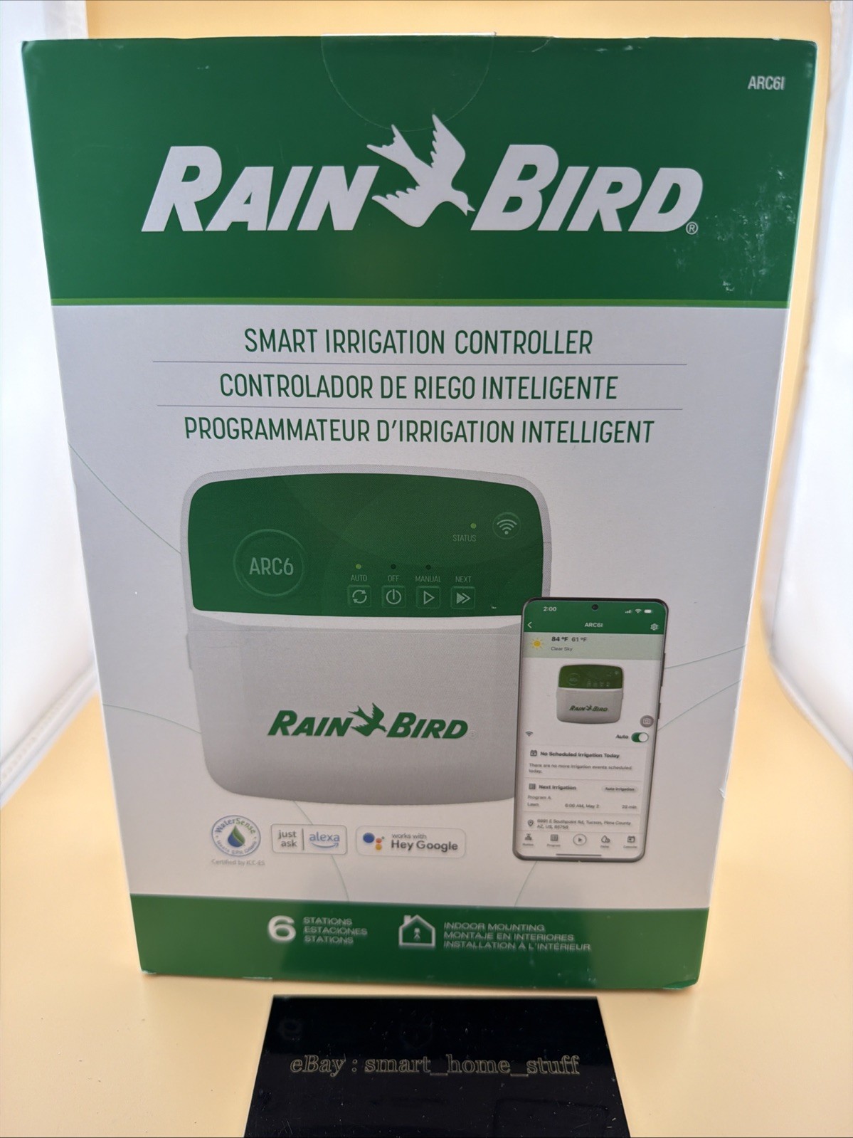 Rain Bird 6-Zone App Based Indoor Residential Irrigation Controller ARC6I NEW