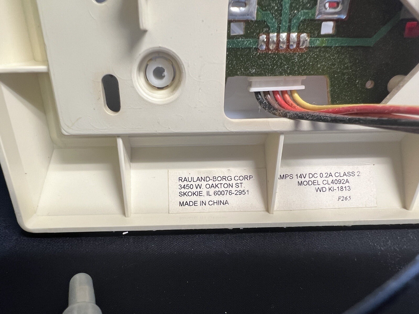 RAULAND BORG CL4092A CORRIDER RESPONDER III LAMP