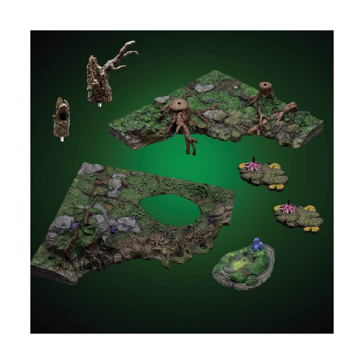 Dwarven Forge Miniatures & Games Swamp Banks - Advanced Builder (Unpainted) NM