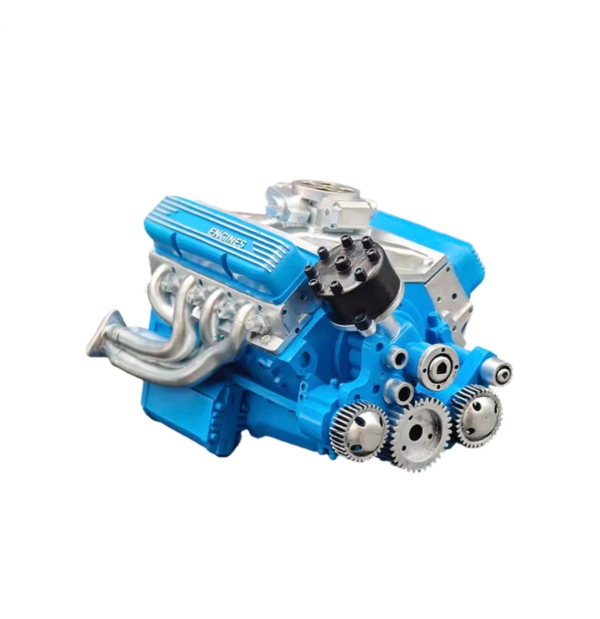 3PK V8 Engine Motorized Model Full Assembly Model Internal Combustion Hobby Gift
