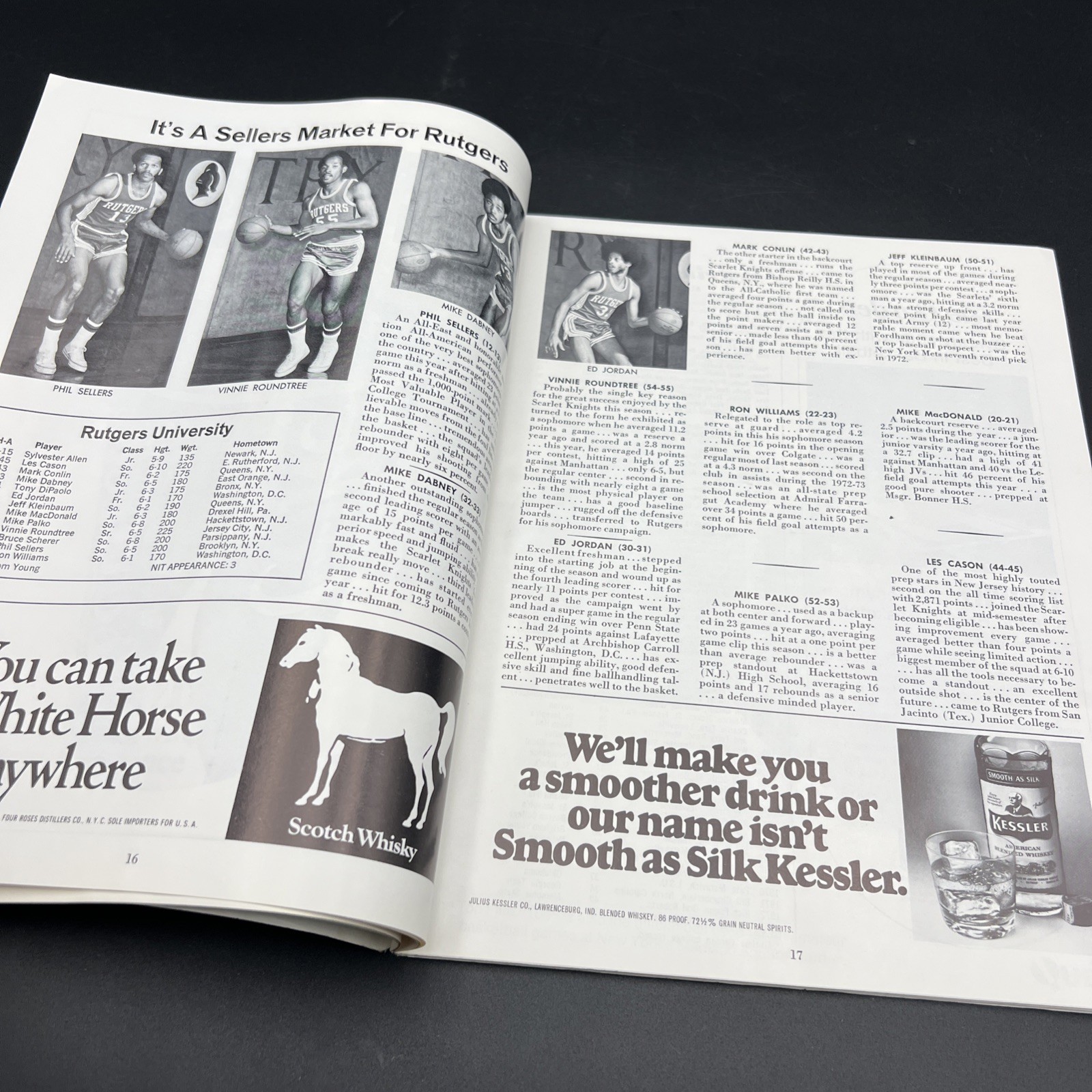 1974 NIT Tournament Program Madison Square Garden NCAA 37th Annual