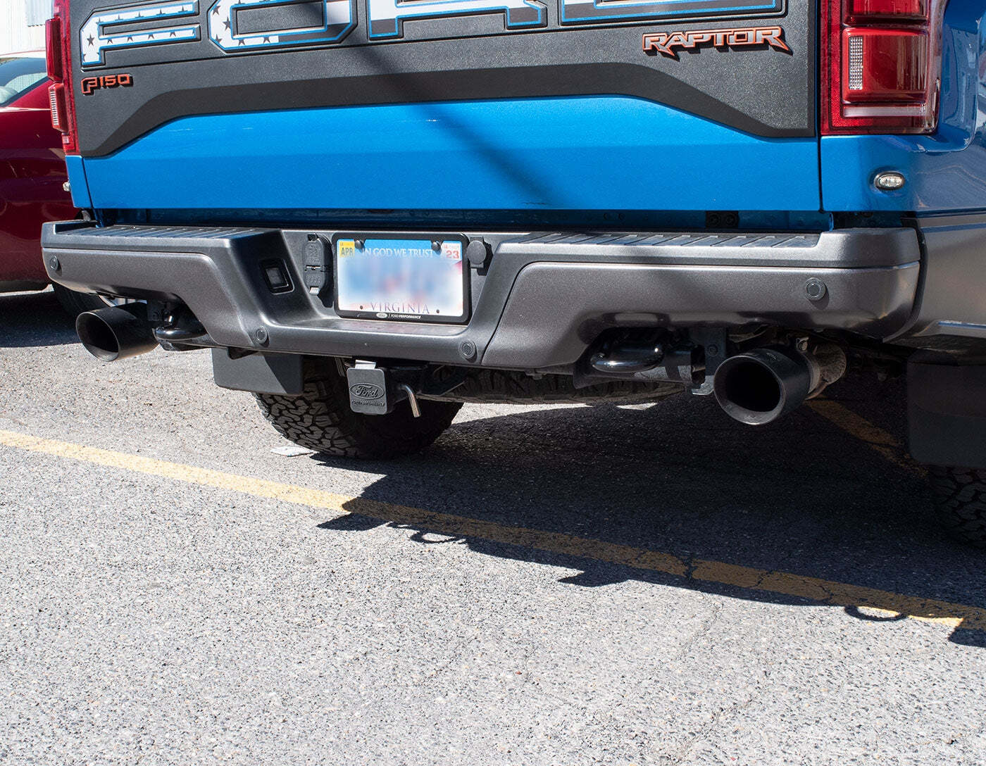 F150 Bronco Raptor Ford Performance Rubber 2" Trailer Hitch Receiver Plug Cover