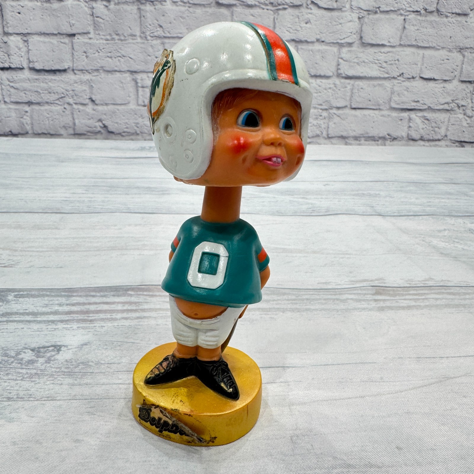 VTG 70s Bobblehead Miami Dolphins Sports Specialties 1975 NFL Bobble Mancave Fan