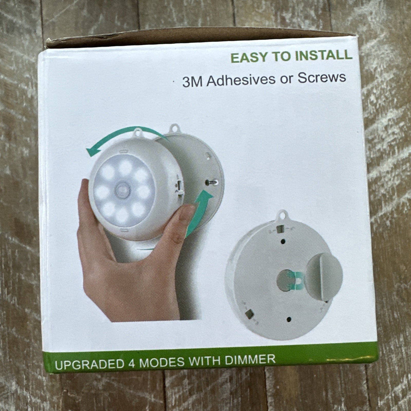 Motion Sensor Light Indoor, LED Closet Lights Battery 6000k Clean White-3 Pack
