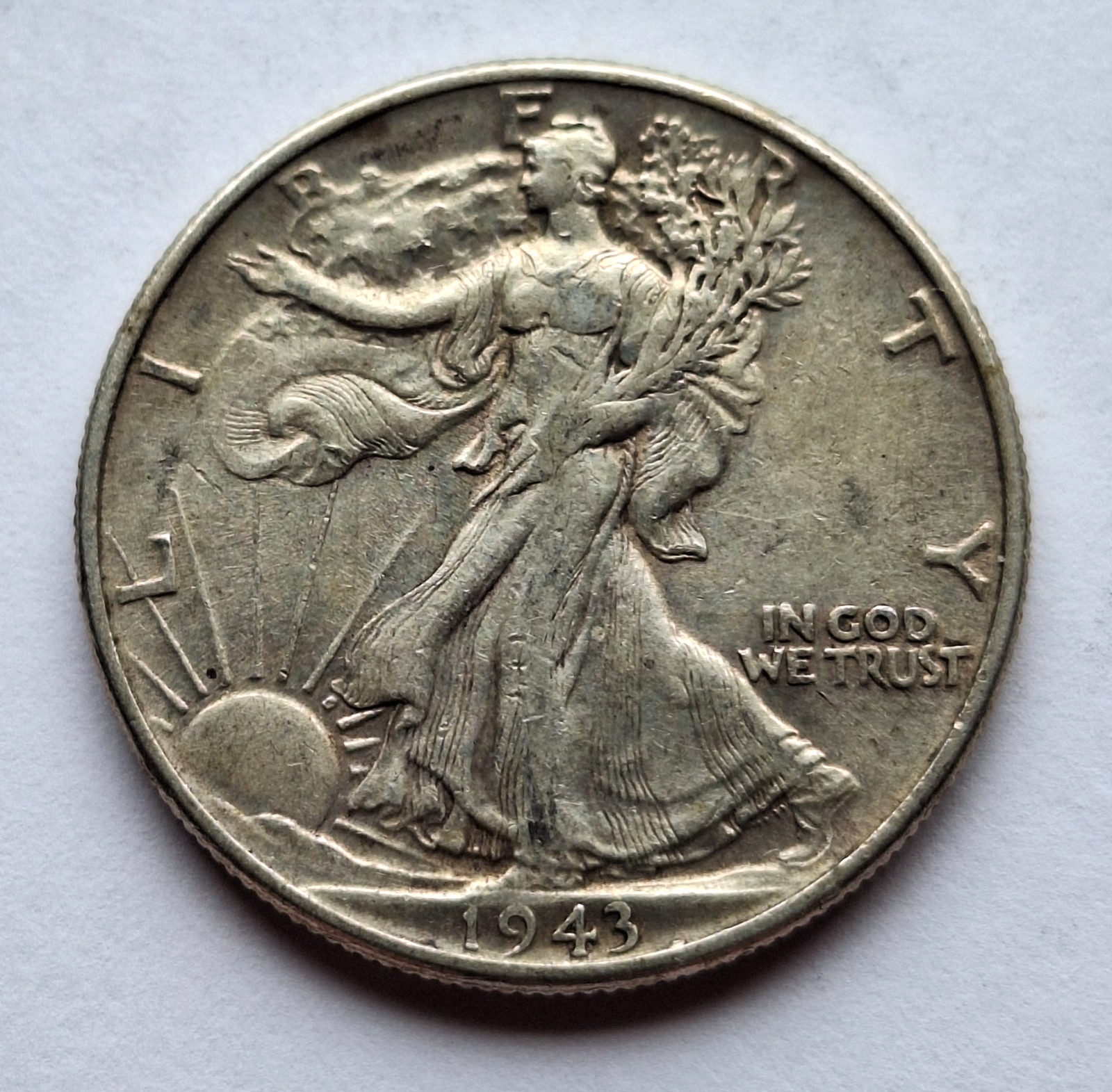 1943 Walking Liberty Silver Half Dollar