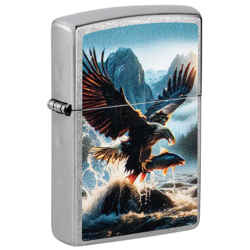 Zippo Catch of the Day Design Street Chrome Color Image 47188