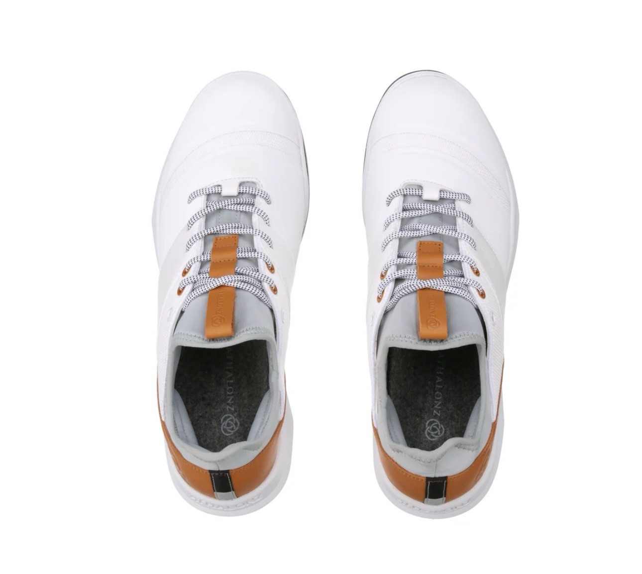 Athalonz Golf Shoe EnVe White Tan 7.5 Mens 9 Womens Unisex Sport NEW