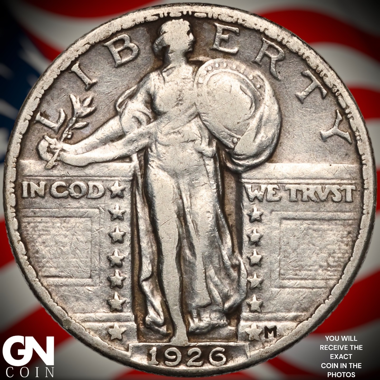 1926 P Standing Liberty Quarter B2489