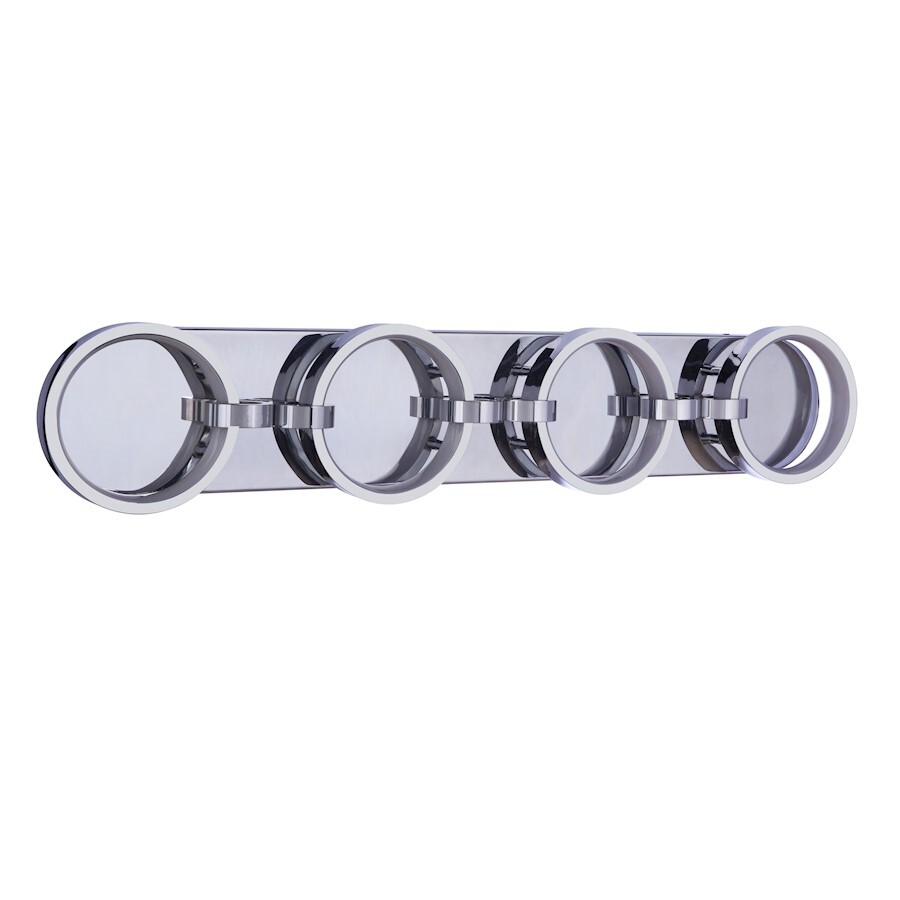 Craftmade Context 4 Light LED Vanity, Chrome - 59304-CH-LED