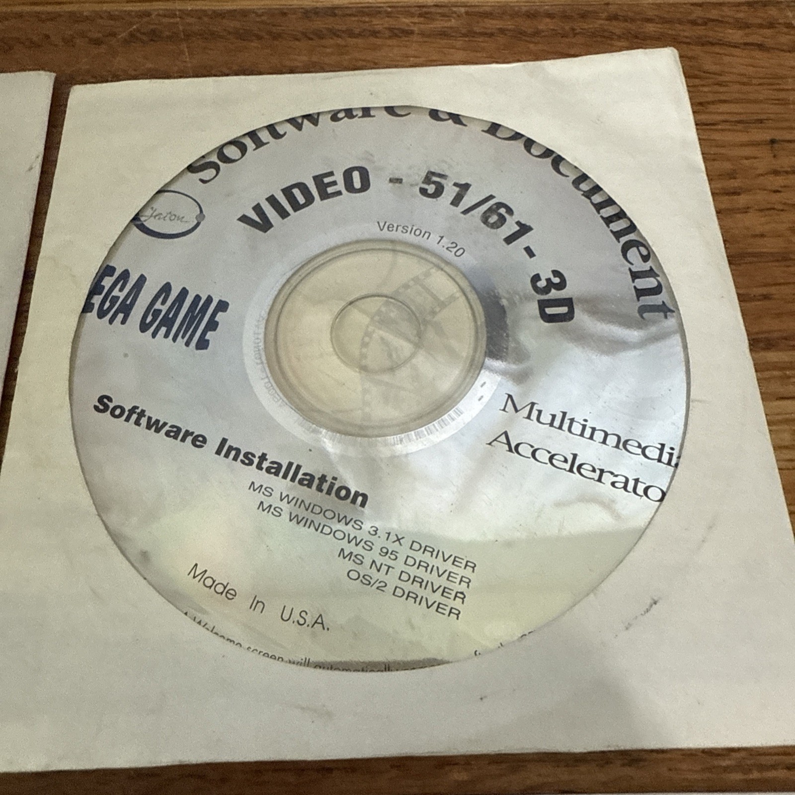 Software & Document Sega Game CD S3 Video Master Discs Multimedia Accelerator