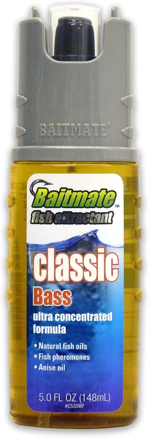 Baitmate Classic Scent Fish Attractant, for Lures and Baits - 5 Fl. Oz., Gold