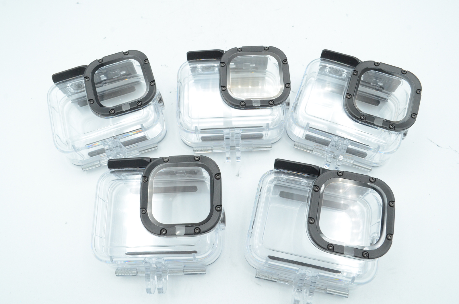 lot of 5 GoPro Protective Waterproof Housing Cases for HERO8 Action Cameras