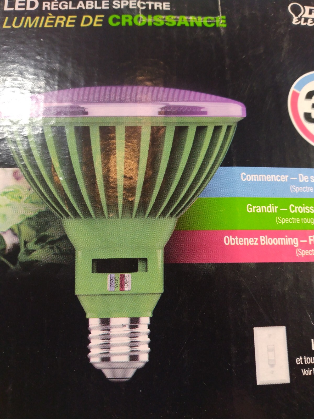Feit Electric PAR 38 E26 (Medium) LED Grow Light Clear 1 pk