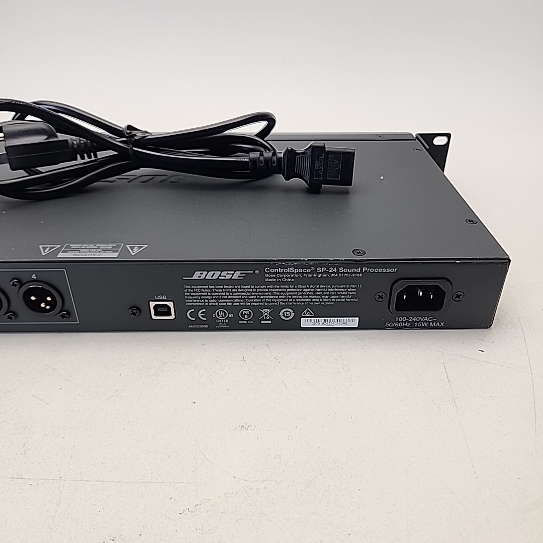 Bose ControlSpace SP-24 Sound Processor Rack Mount Power Tested