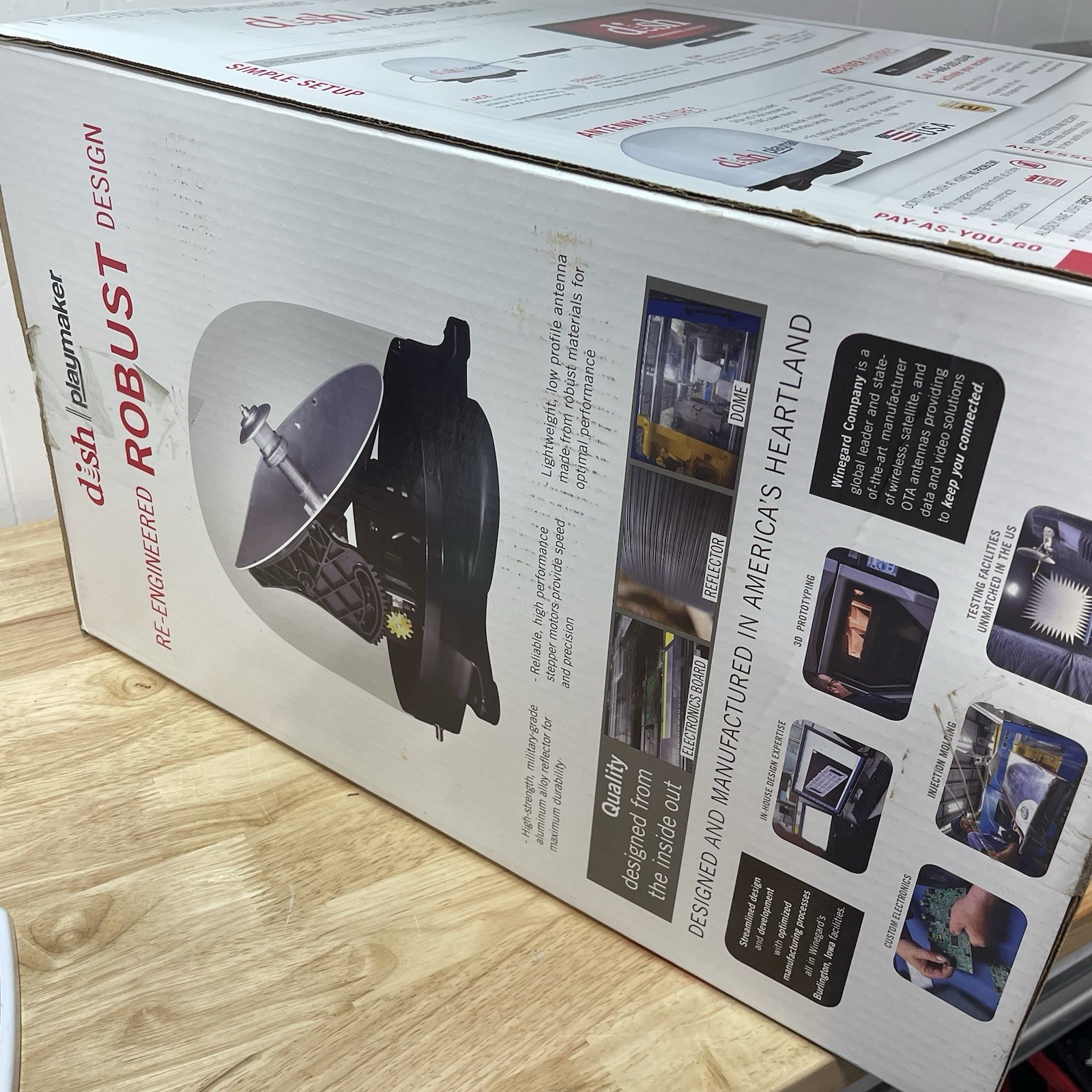 Winegard Playmaker Portable Satellite Antenna With Receiver