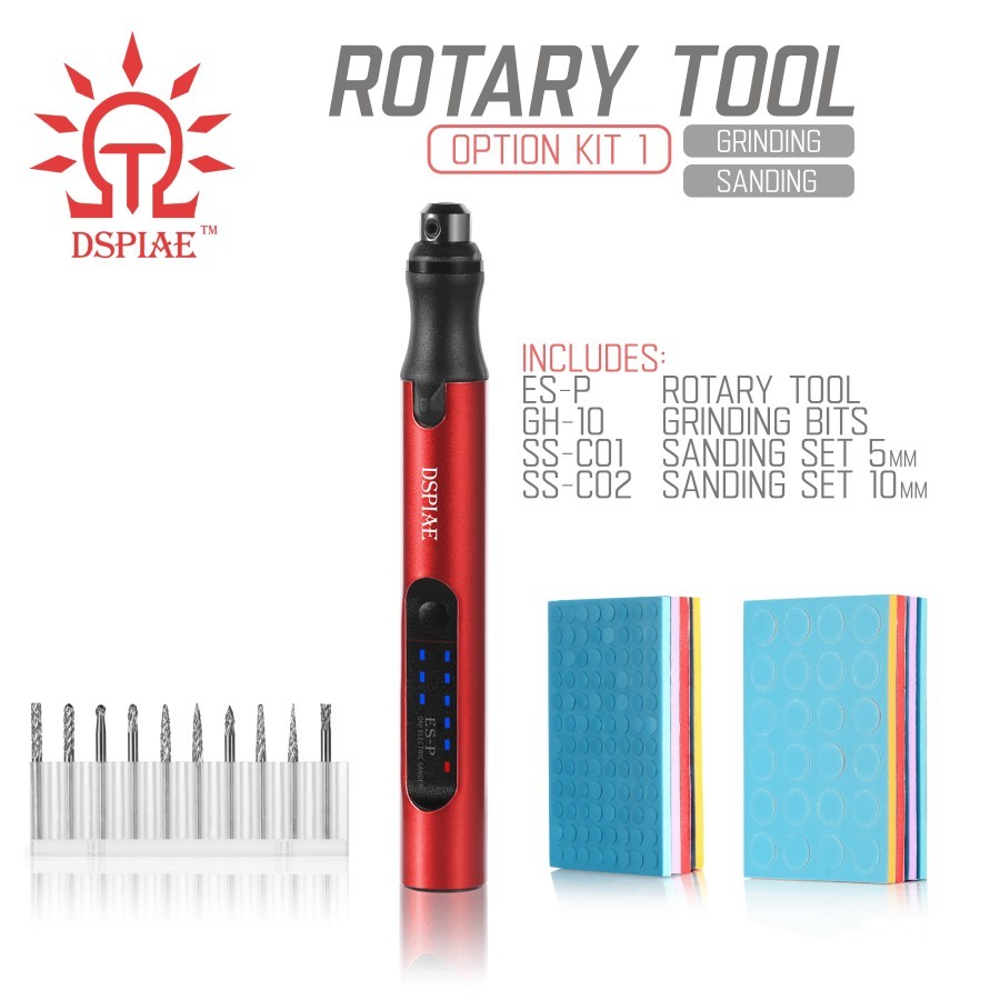 DSPIAE: Portable Electric Rotary Tool Set - [Option Kit 1] - ES-P