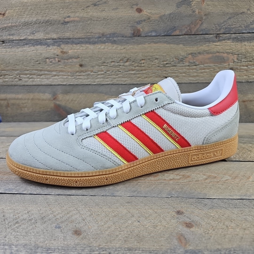 adidas Originals Busenitz Vintage Men's Shoes Feather Grey/Red Sz 13 NIB