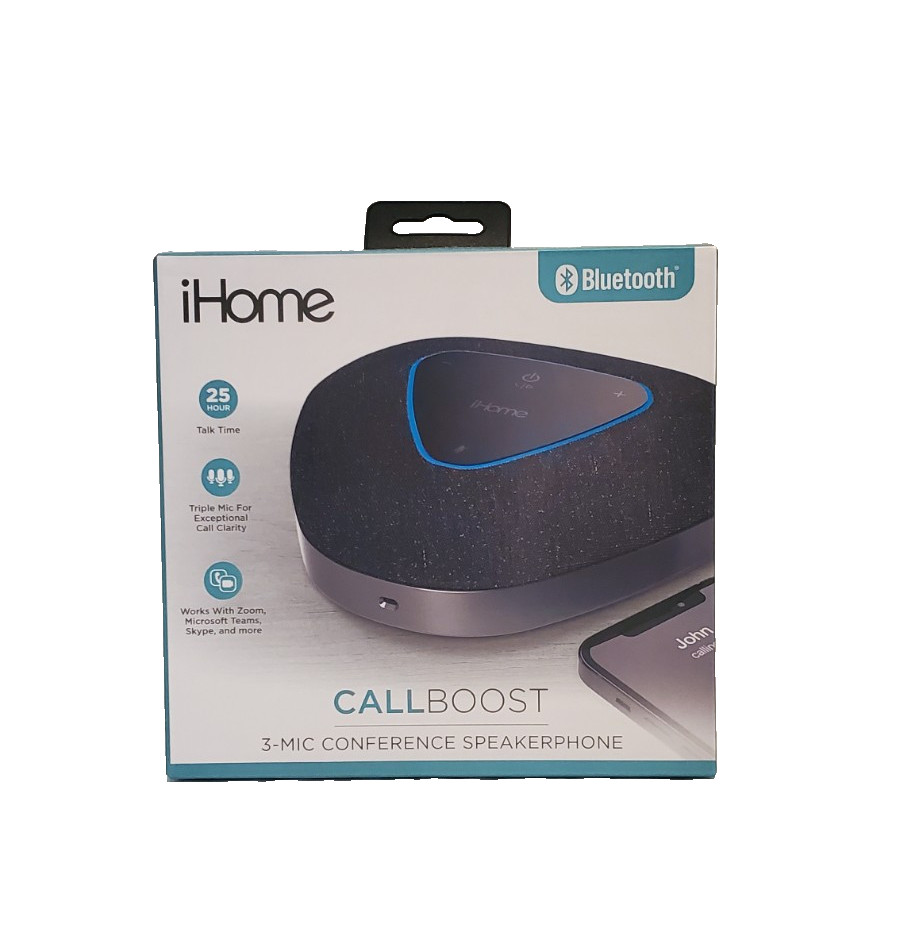 iHome CALLBOOST- 3-Mic Conference Speakerphone -Bluetooth