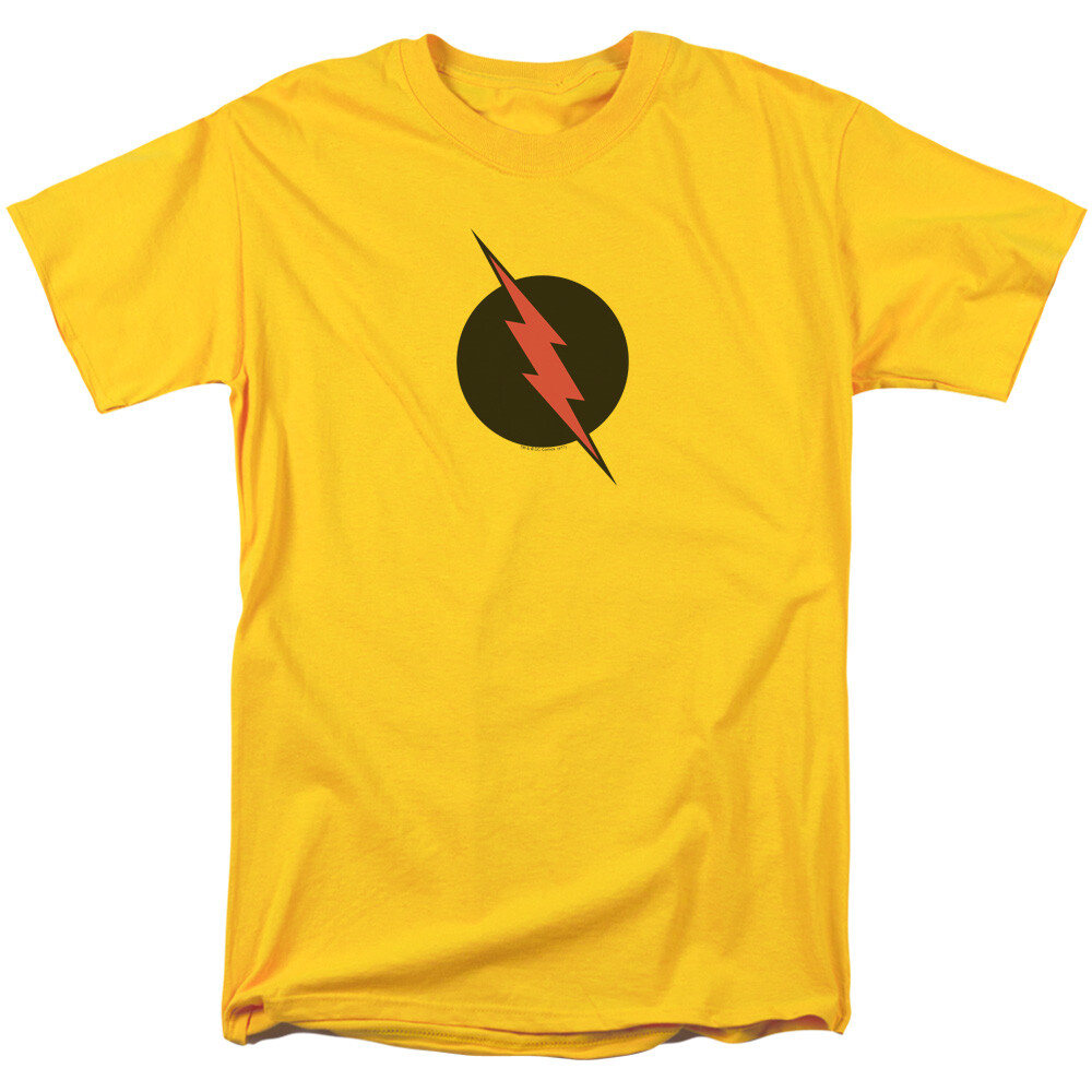 DC Comics Reverse Flash Logo on Yellow T-Shirt NEW UNWORN