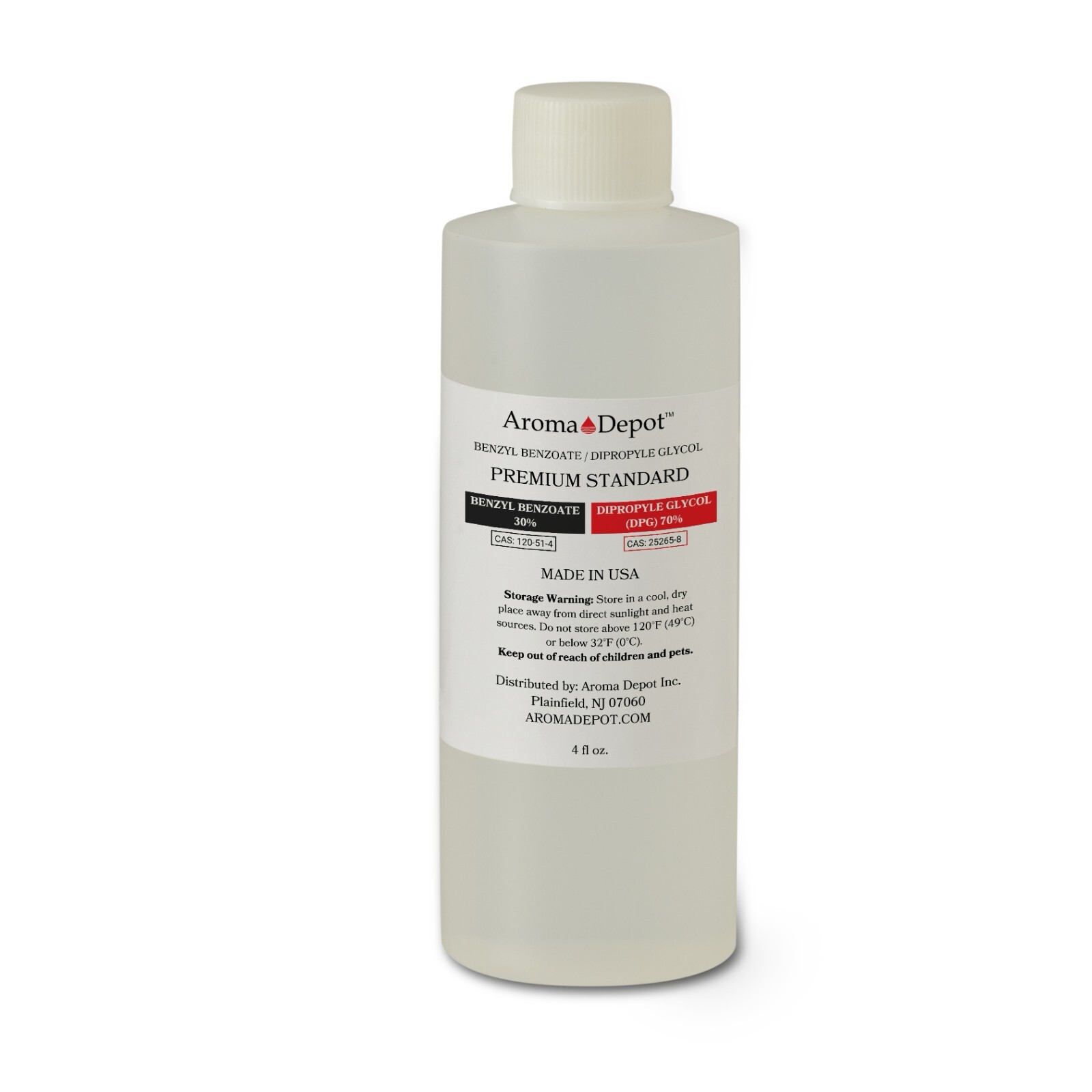 4 oz. - 70/30 DPG & Benzyl Benzoate Blend Dipropylene Glycol Aromatic Compound