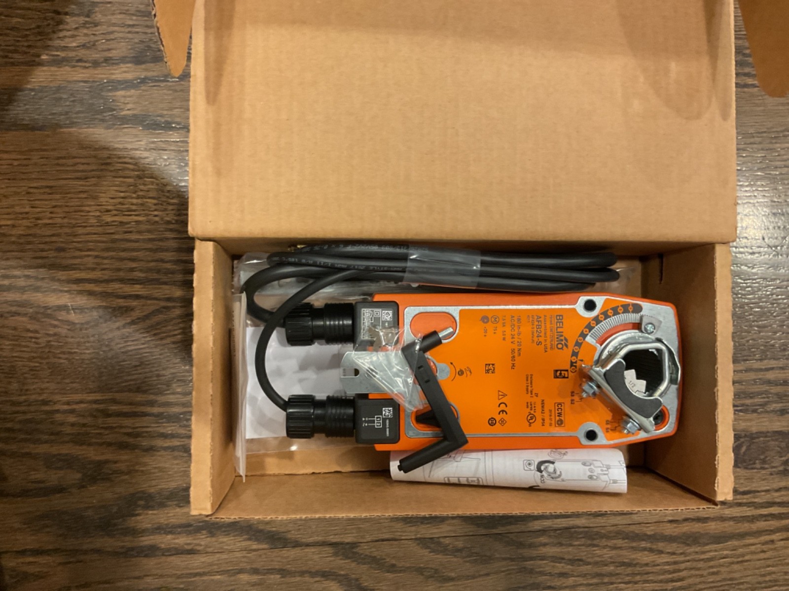 Belimo AFB24-S Spring Return Damper Actuator - Orange