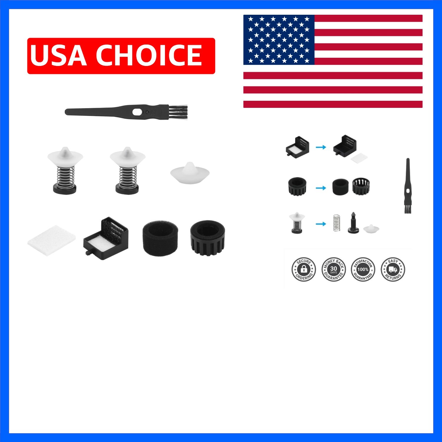 Pack Replacement of humidifier Accessories-Black