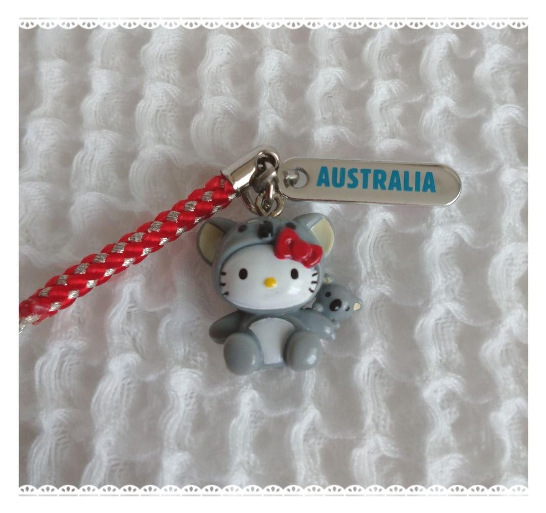 Hello Kitty Netsuke Strap Australia Koala Used