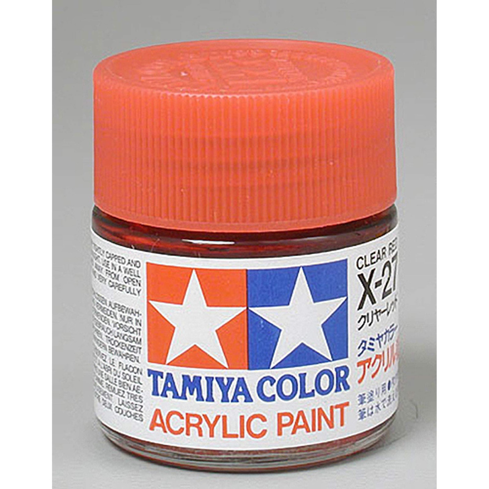TAMIYA 81027 X-27 Acrylic Paint 23 ml - Gloss Clear Red