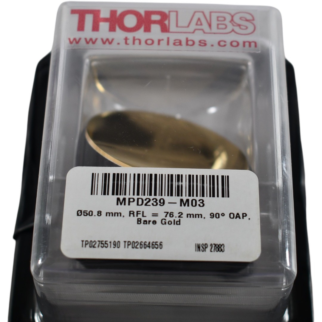 NEW Thorlabs MPD239-M03 90 Off Axis Parabolic Mirror Bare Gold 50 8mm