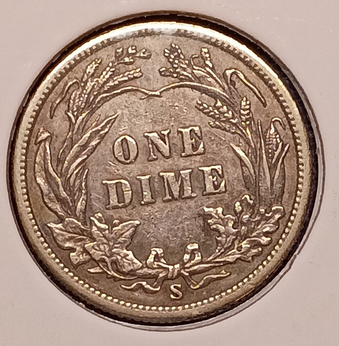 1900-S BARBER DIME -- Very Fine++ (VF++) -- almost EF