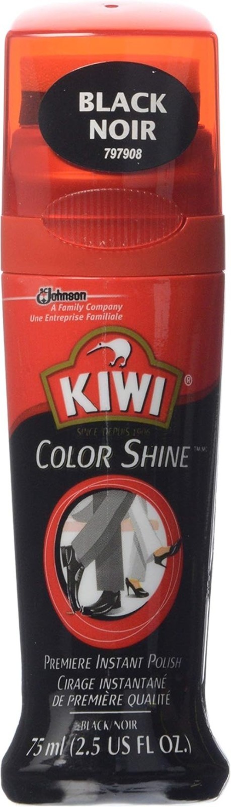 Color Shine Premiere Instant Polish Black, 2.5 OZ