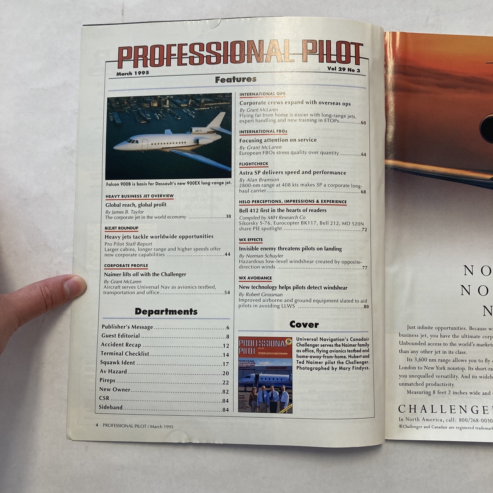Professional Pilot - March 1995 Issue