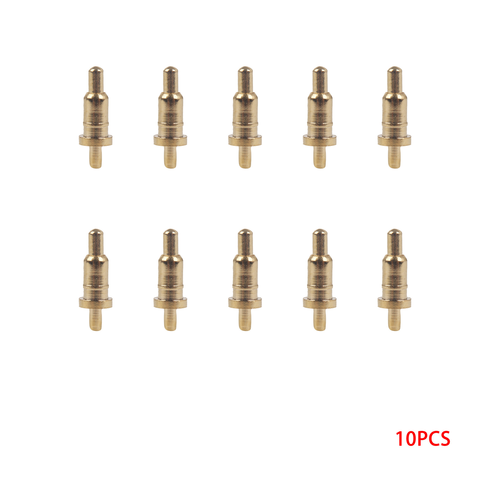 10pcs 6x1.5mm Pin Head Spring Loaded Signal Test Probes Pogo Pins Connector