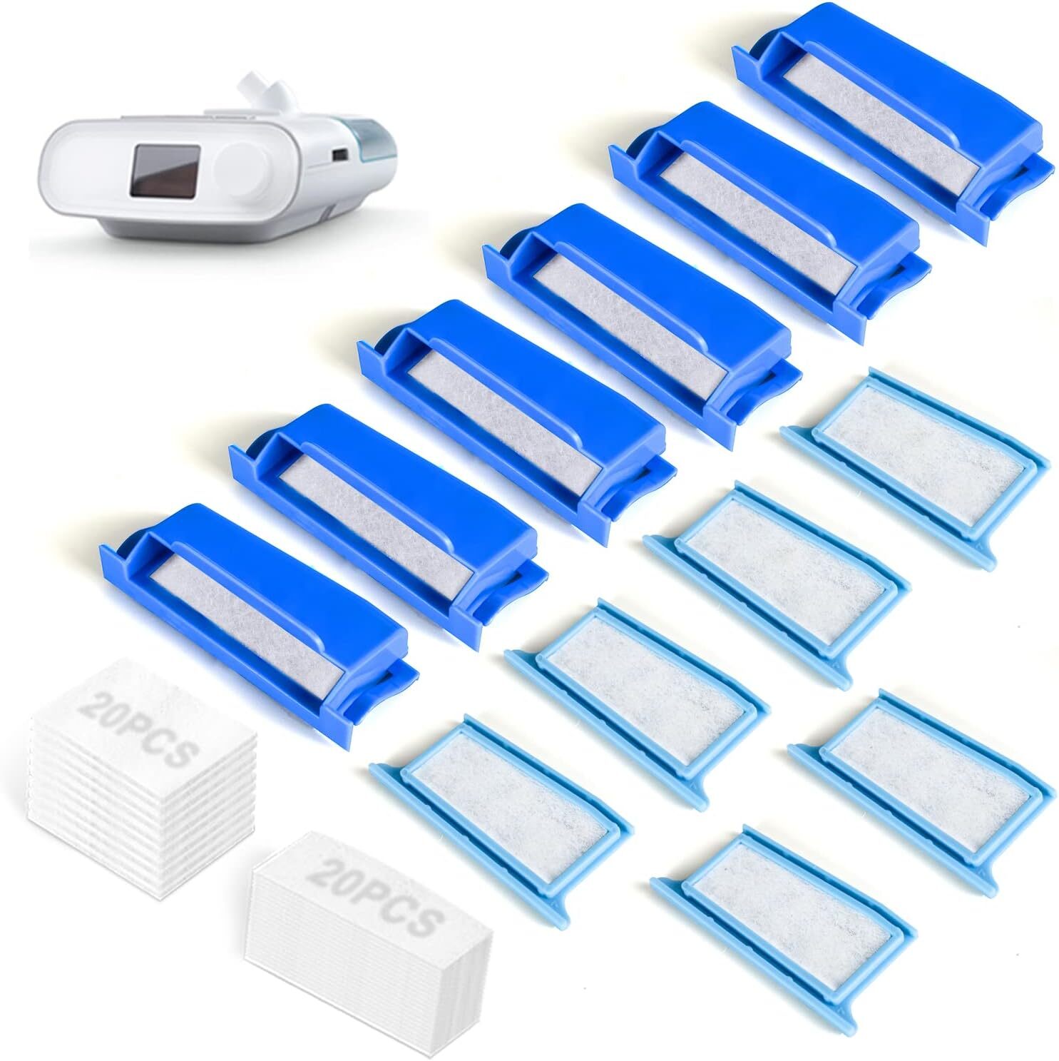 52PCS Filters for Dream Station 1Filters, Include 6 Assembled Filters, 20Ultr...