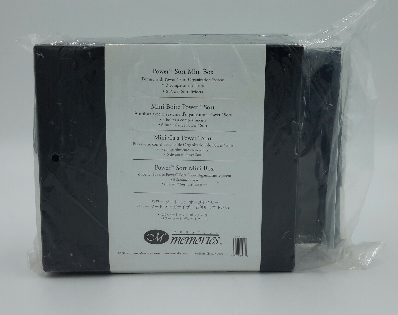 New Creative Memories Power Sort Mini Box 3 Compartments 6 Power Sort Dividers