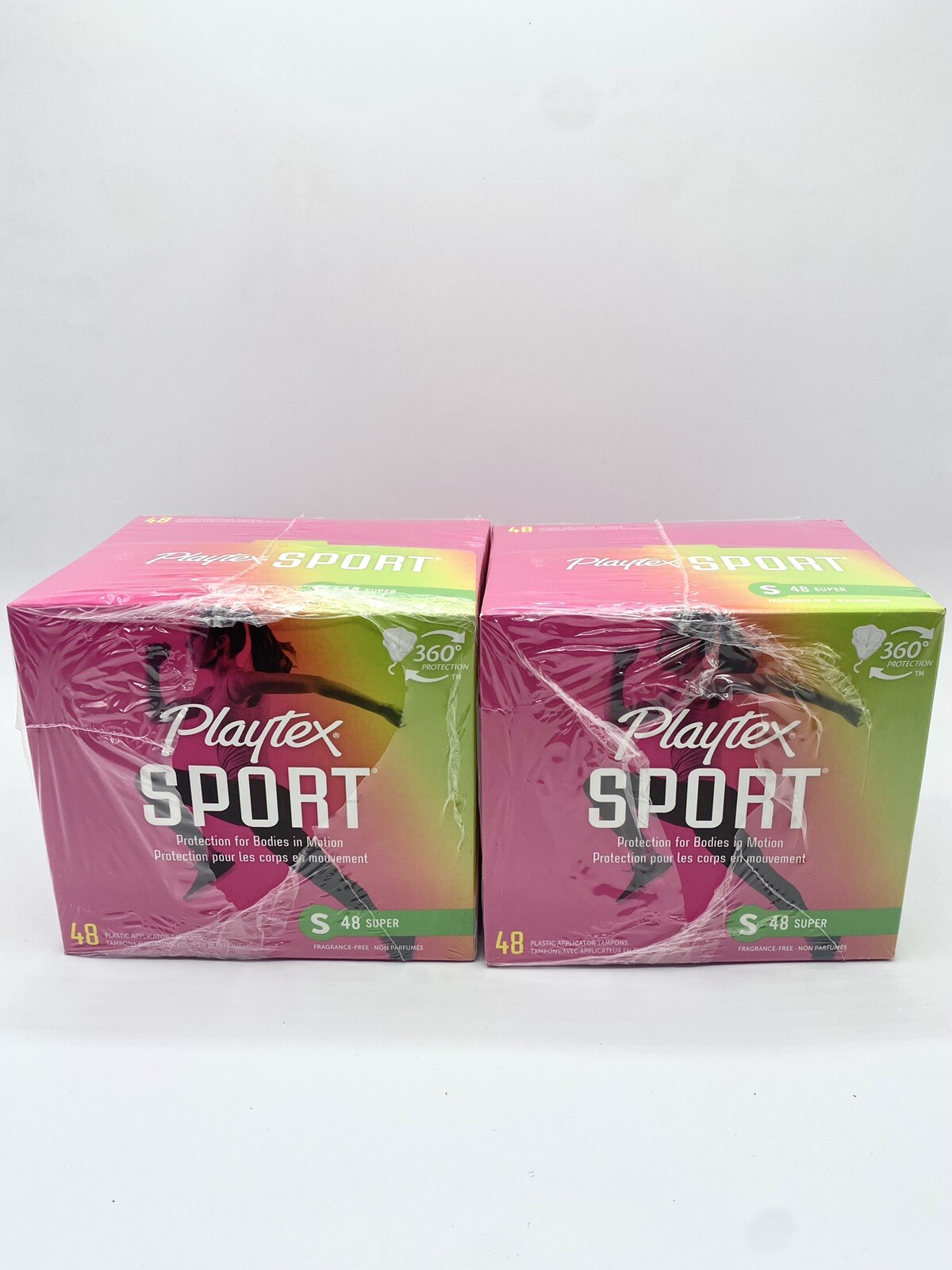 Playtex Sport Tampons Fragrance Free Super Absorbency 2 Packs Of 48 (96 Ct)