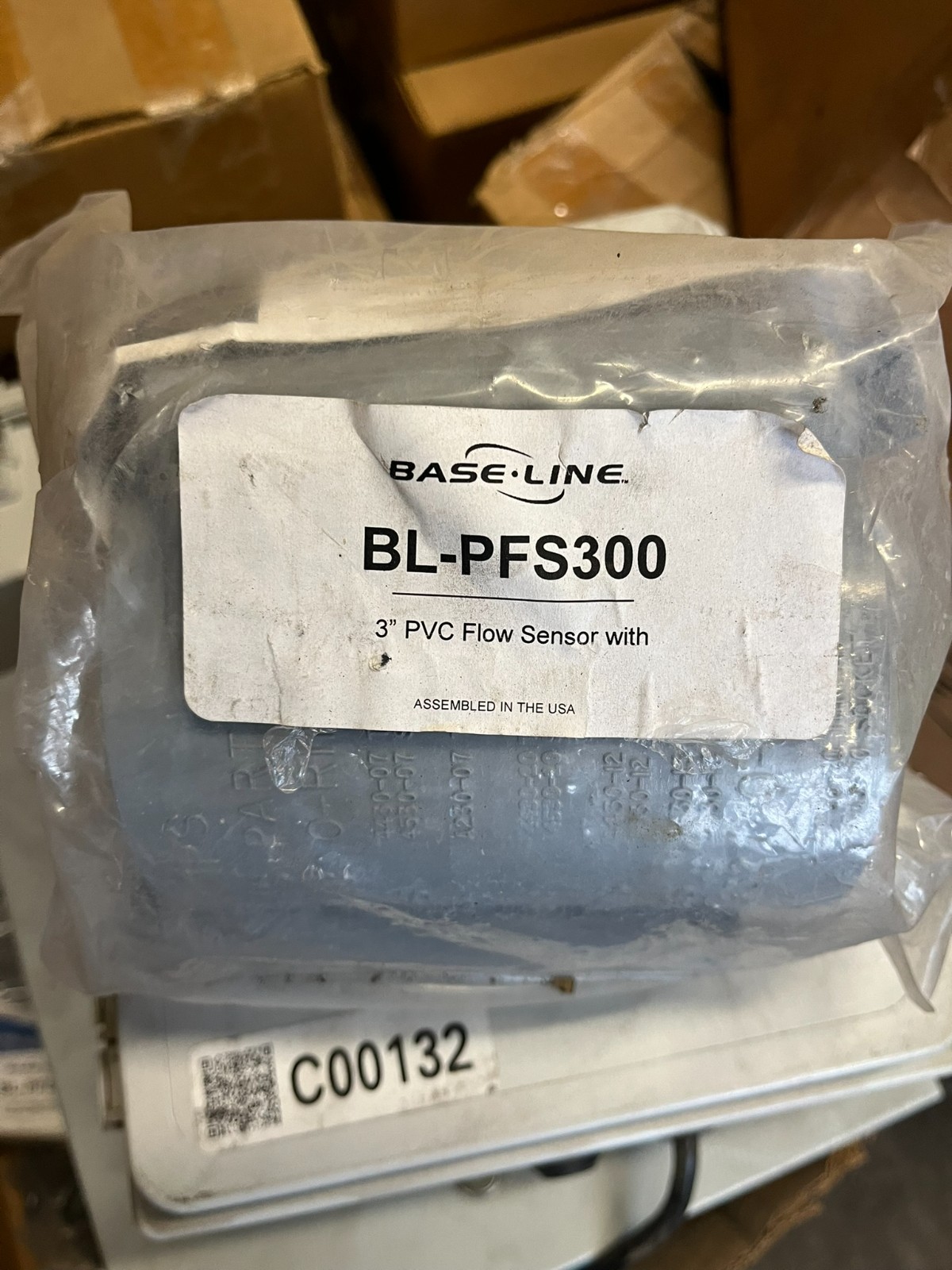 Baseline PFS Series Saddle Style Flow Sensor PVC w/ Decoder | BL-PFS300