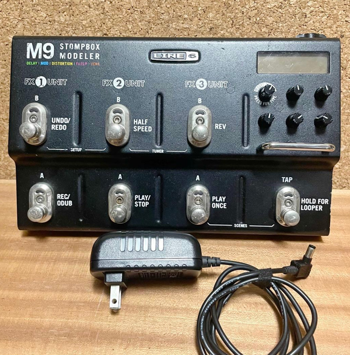 Line 6 M9 Stompbox Modeler Multi Effects Guitar Pedal Tested Working Japan Used