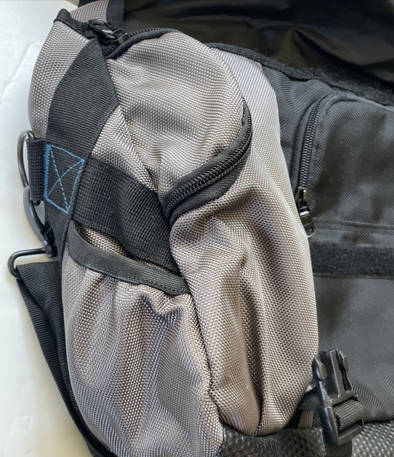 Ful Messenger Bag Approx. 19x13 with Strap Gray/Black